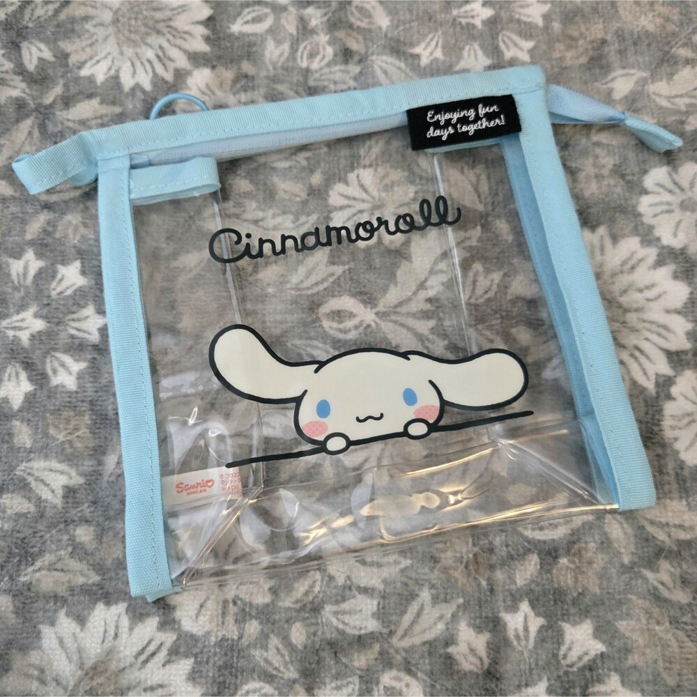 Sanrio Smiles Japan Cinnamoroll Zipper Clear Pouch Item 339954